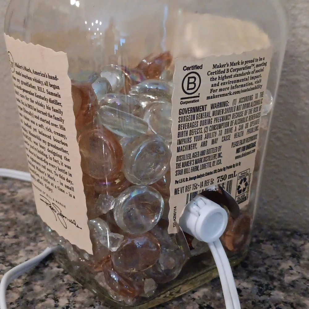 Maker's Mark Lighted Lamp Bottle
